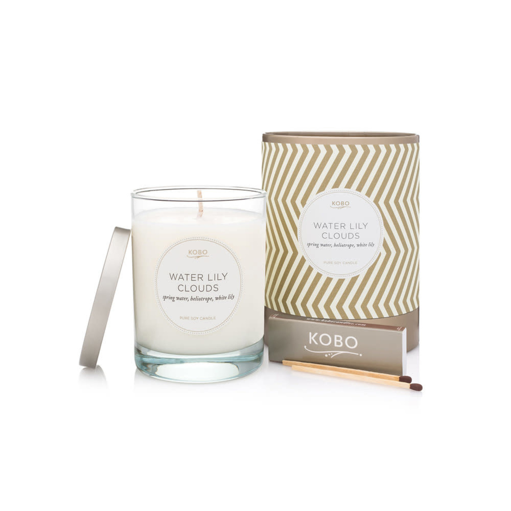 Kobo Water Lily Clouds Candle