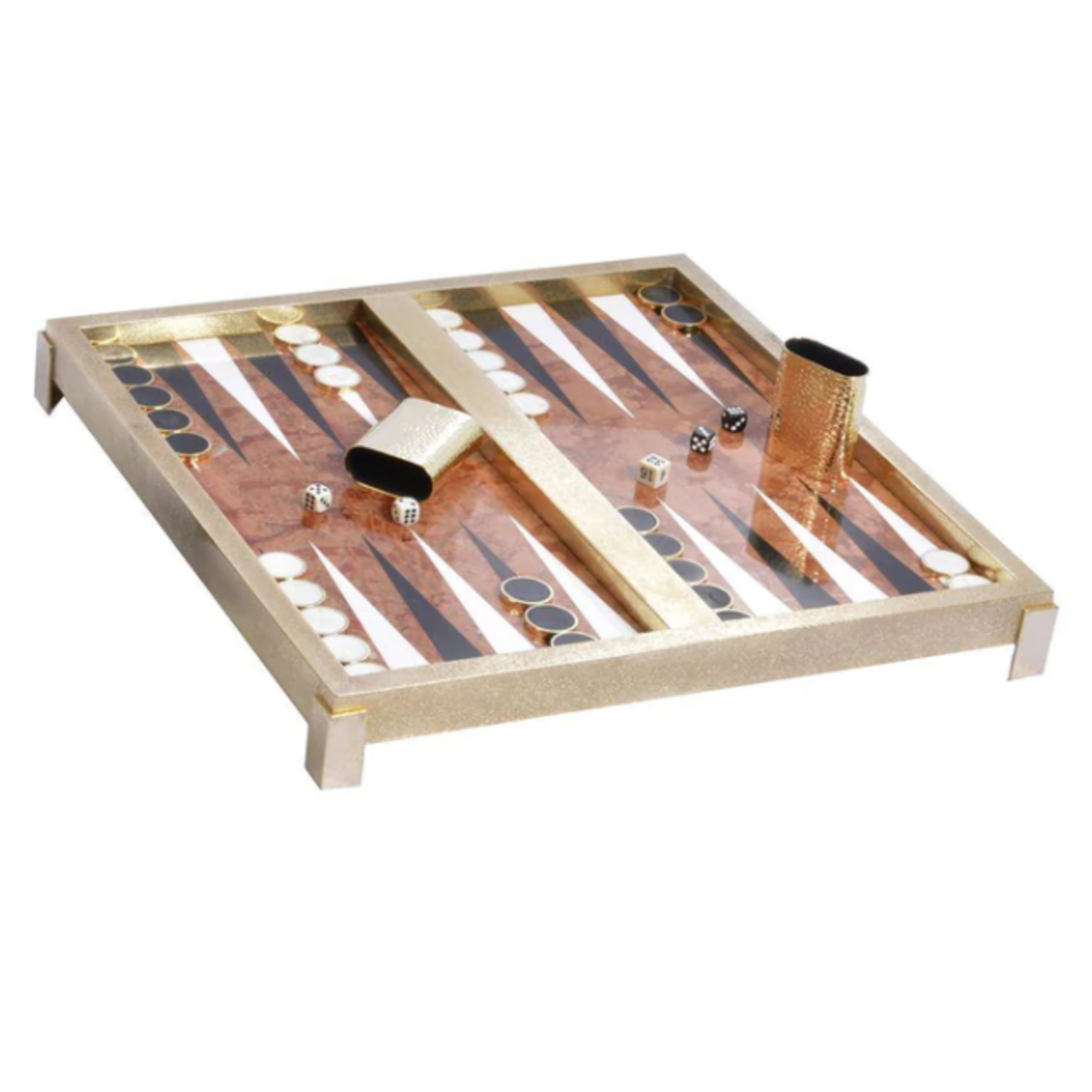 Michael Aram Marble Backgammon Set