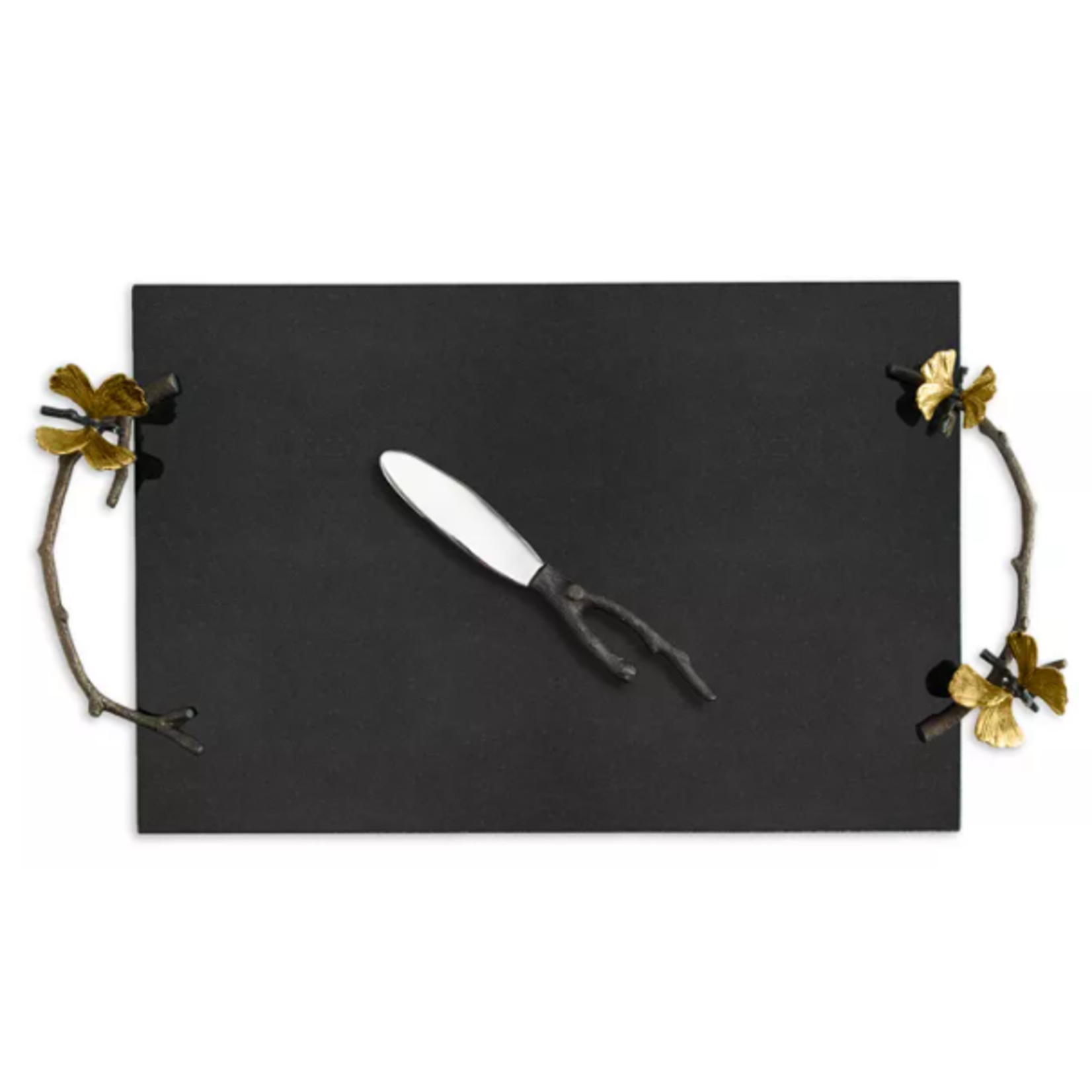 Michael Aram Butterfly Cheeseboard & Knife Granite