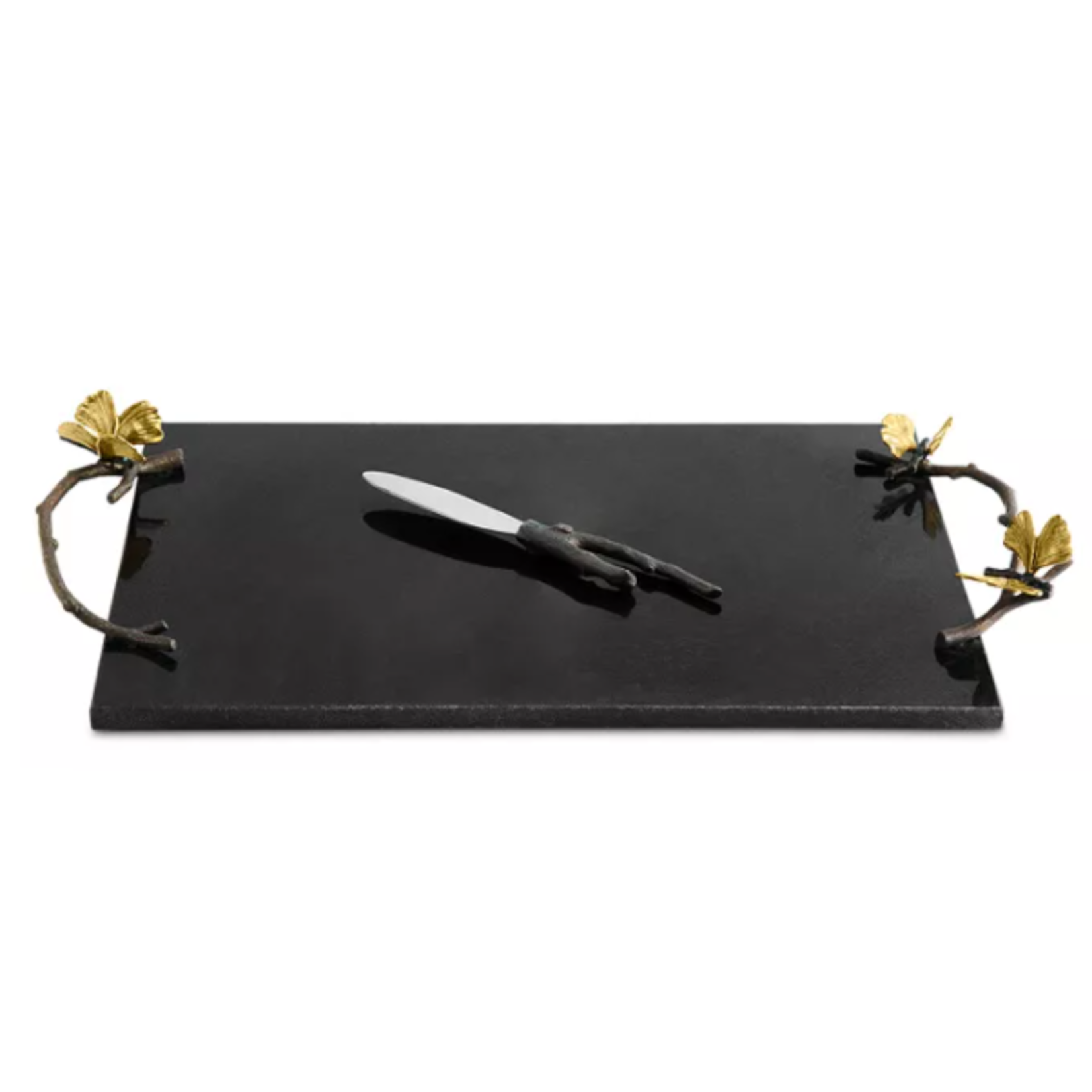 Michael Aram Butterfly Cheeseboard & Knife Granite