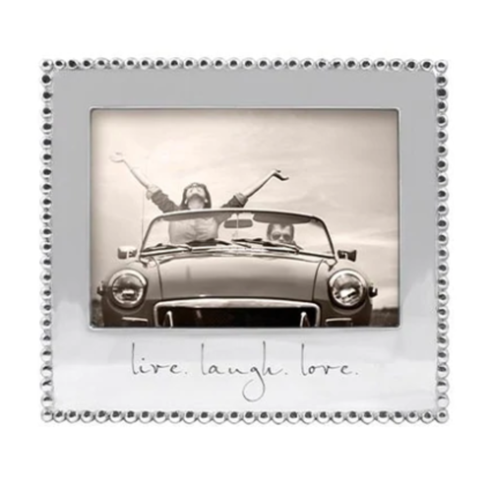 Mariposa Live Laugh Love Beaded Frame 5x7