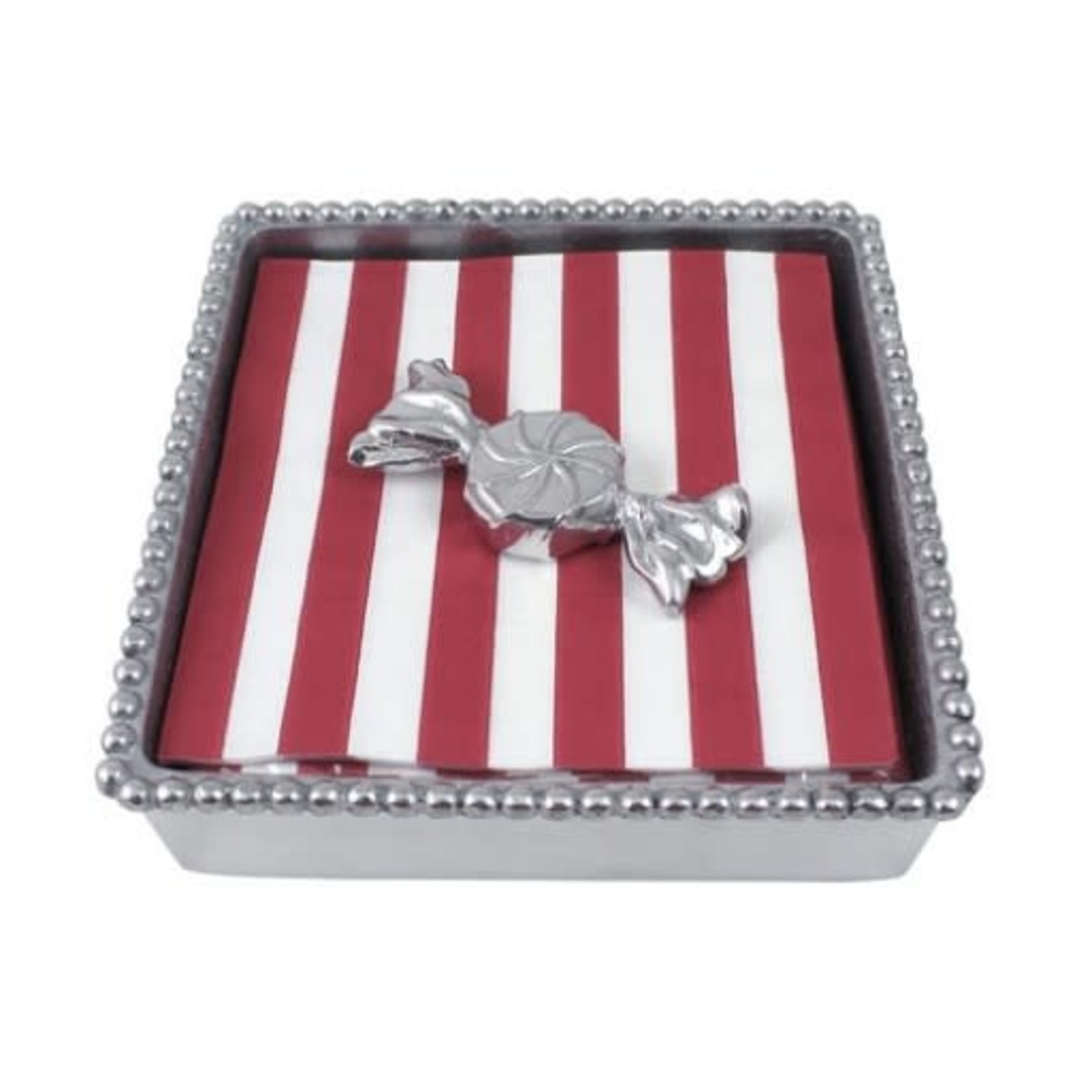 Mariposa Peppermint Beaded Napkin Box