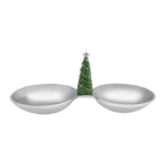 Mariposa Green Tree Double Nut Dish