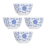 Le Cadeaux Moroccan Blue Bowls Set of 4