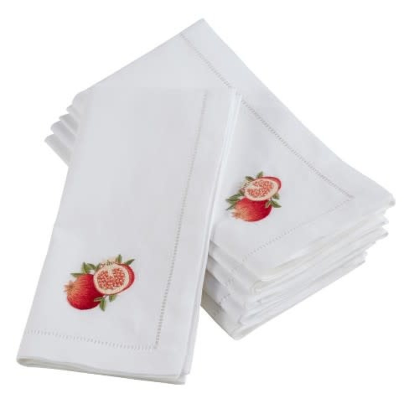 Saro Trading Company Embroidered Pomegranate Napkin