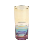 Vietri Regalia Deco Purple High Ball Glass
