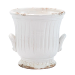 Vietri White Handled Planter