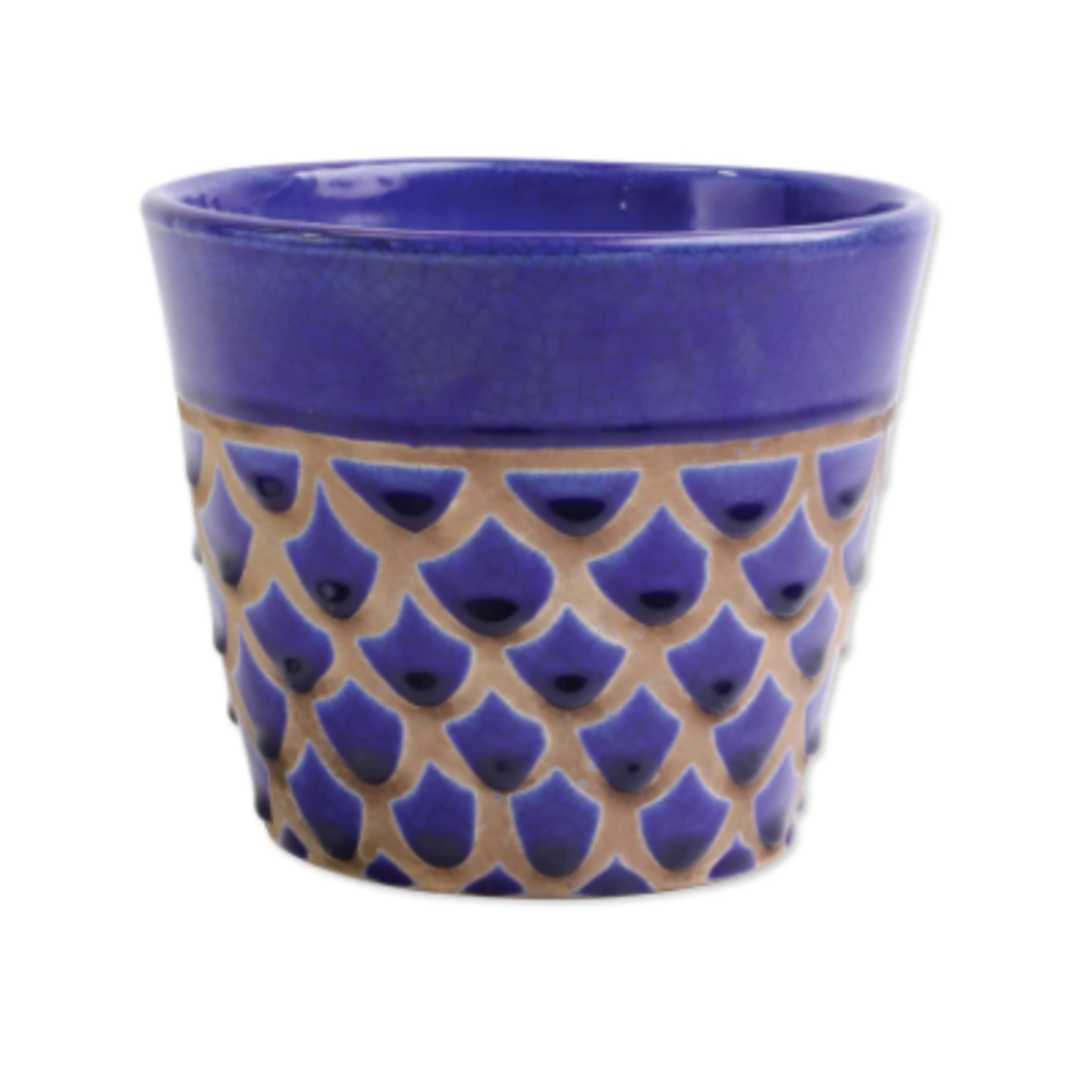 Vietri Cobalt Garden Geo Planter