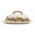 Juliska Forest Walk Woodland Motif Ceramic Butter Dish