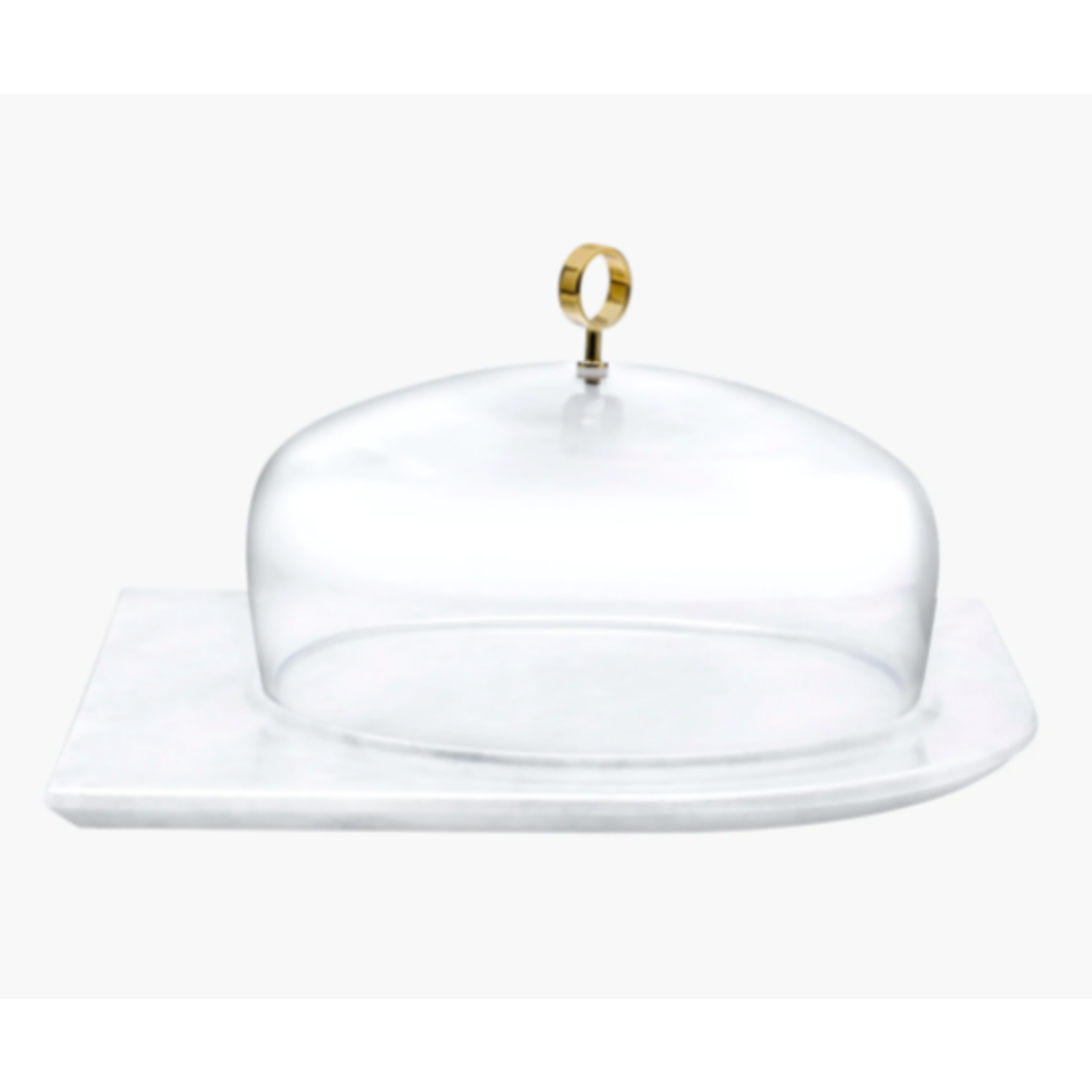 Nude Glass, USA Cupola Cake Platter with Dome