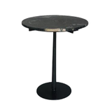 Bidk Home Iron & Marble Black Table Tall