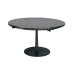 Bidk Home Iron & Marble Black Table Short