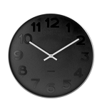 Bidk Home Steel Black Wall Clock