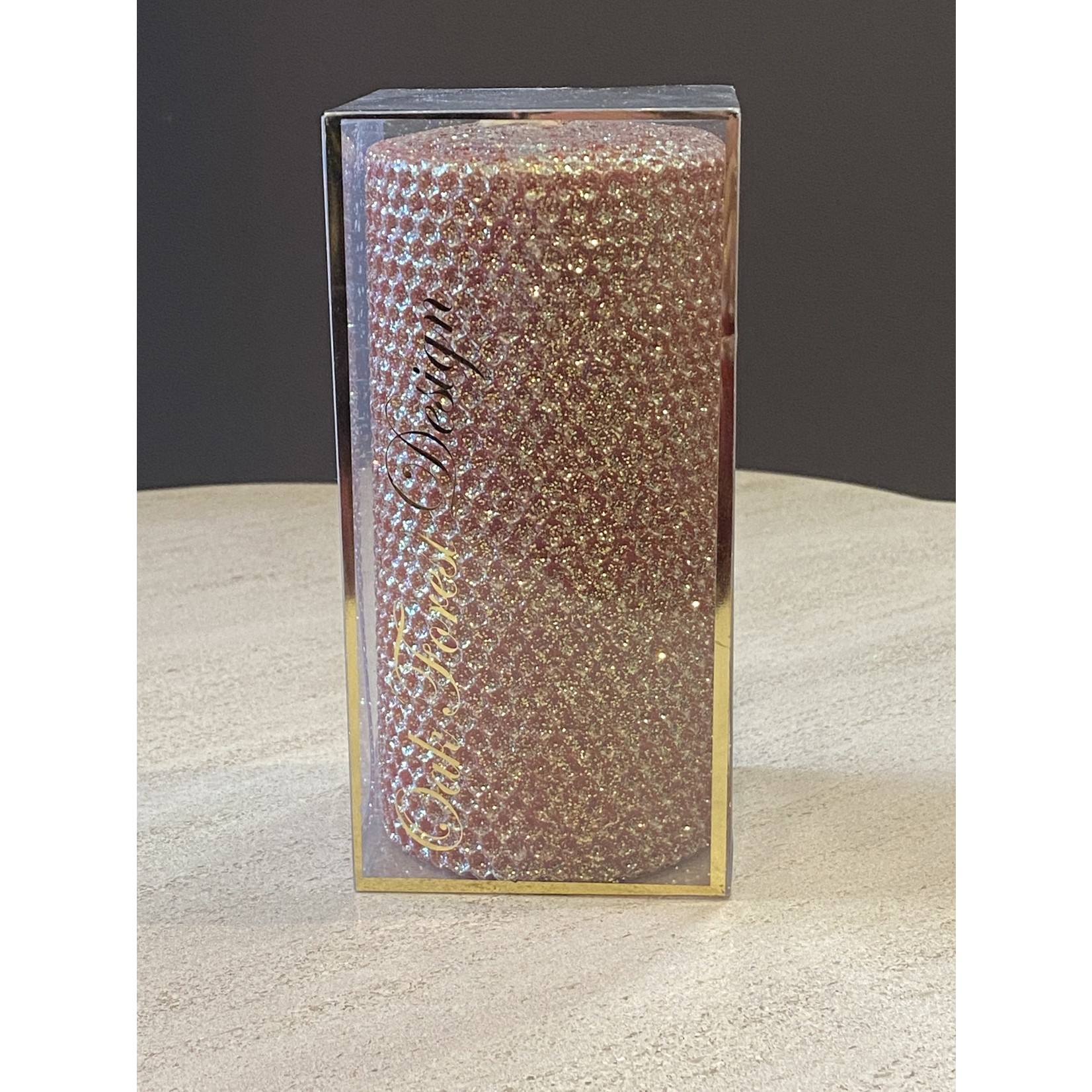 Oak Forest Design Pumpkin Pillar Candle 3x6 Beeswax