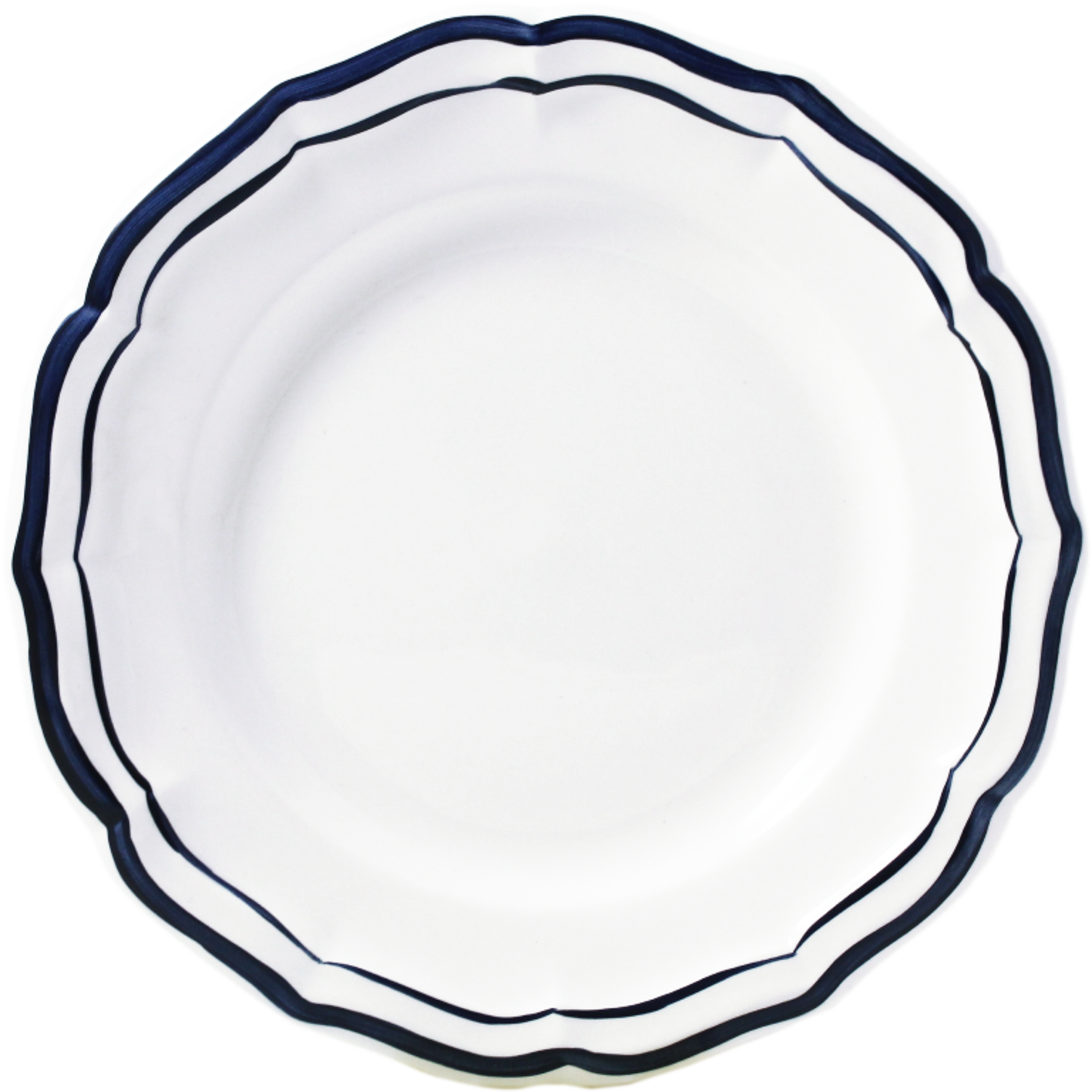 Gien Filets Indigo Dinner Plate 10"