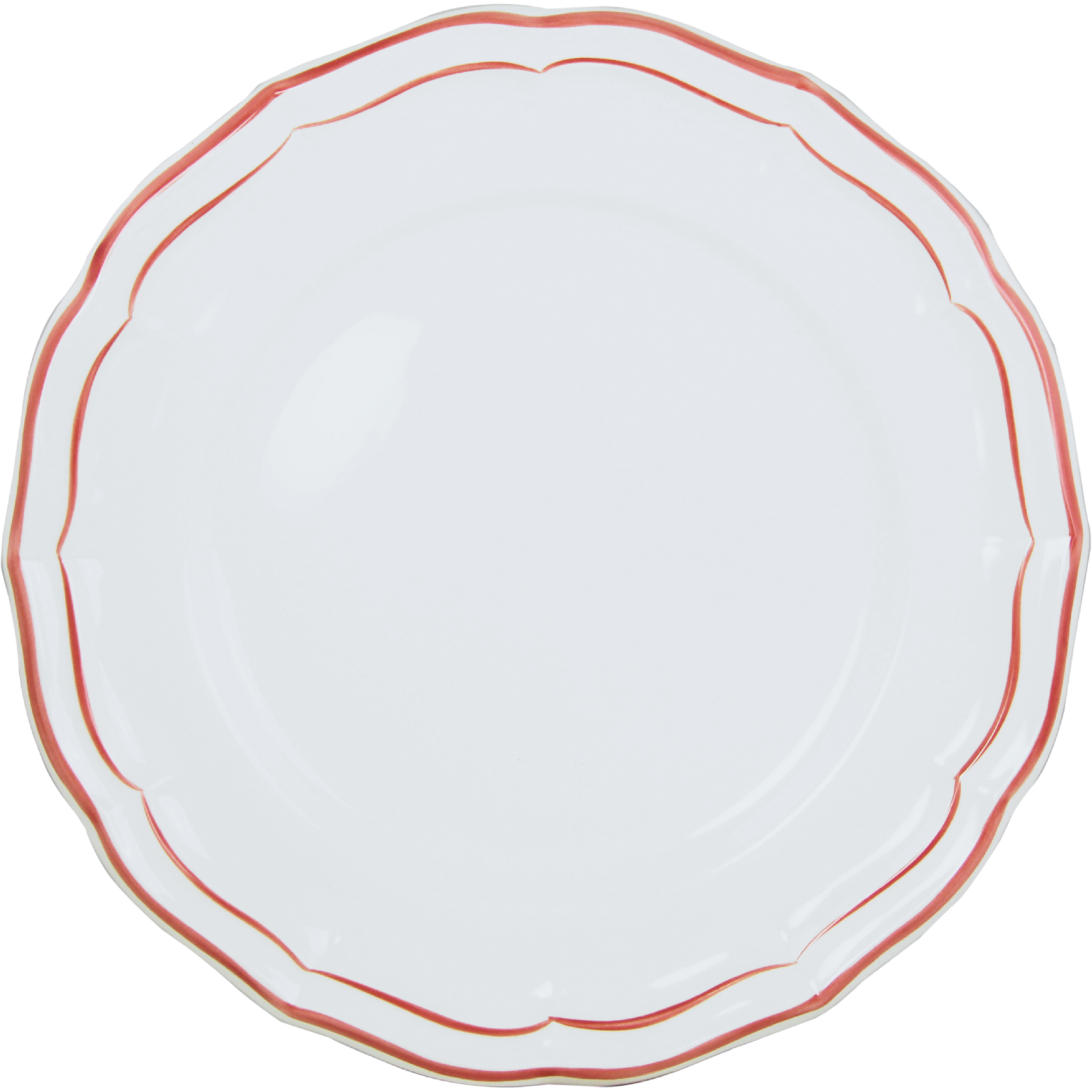 Gien Filet Coral Dinner Plate 10"