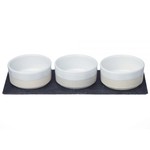 Just Slate Company Slate & Stoneware Mezze Dish Set
