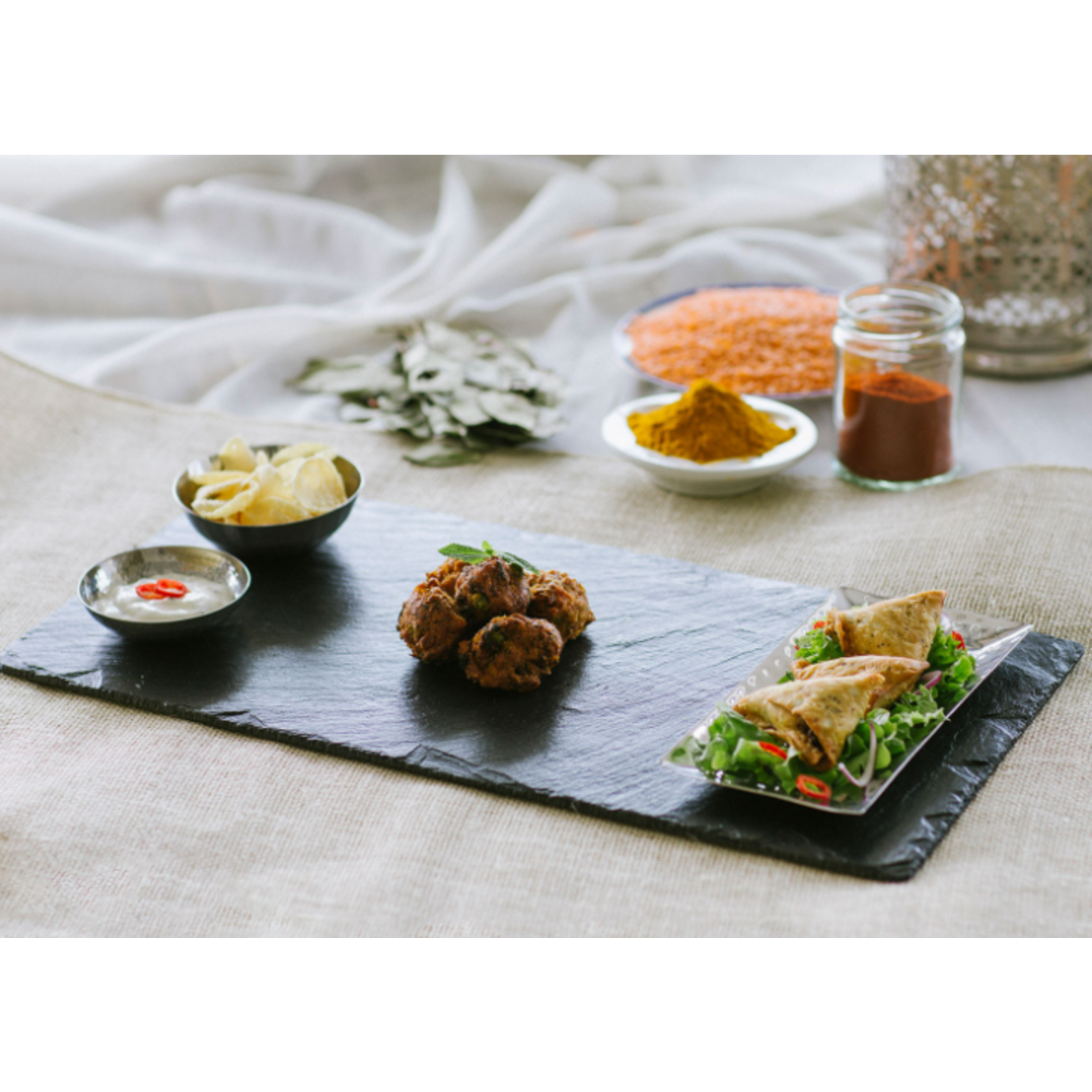 Just Slate Company Large Fusion Slate Platter & Serving Bowls