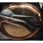 Just Slate Company Copper Serving with Black Wooden Serving Utensils
