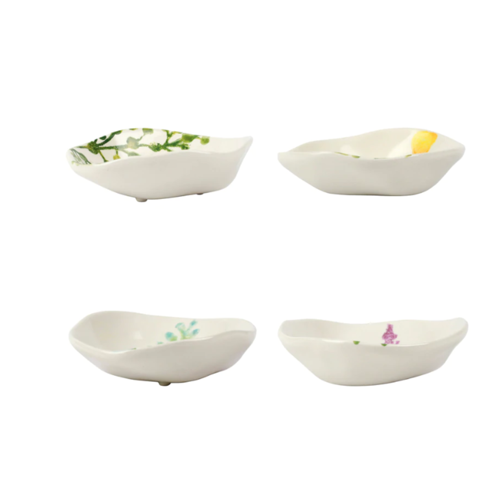 Vietri Fiori di Campo Floral Condiment Bowls Set of 4