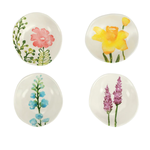 Vietri Fiori di Campo Floral Condiment Bowls Set of 4