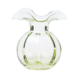 Vietri Hibiscus Glass Green Bud Vase