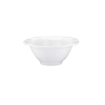 Q Squared White Ruffle Round Melamine Dip Bowl