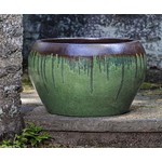 Campania Maia Bayou Green Bronze Glazed Planter - Large 19.75" x 11.75"
