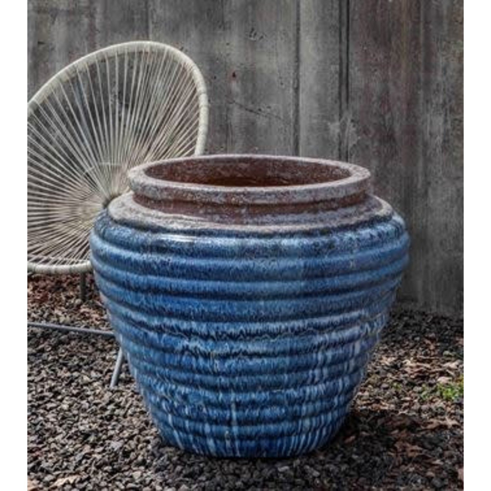 Campania Boca Jar Beachcomber Blue Planter