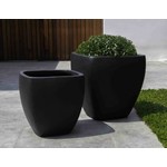Campania Tecate Playa Noche Black Cement Planter - Large 20.50″ x 19.75″