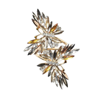 Kim Seybert Glass Gemstone Butterflies Napkin Rings Set of 4