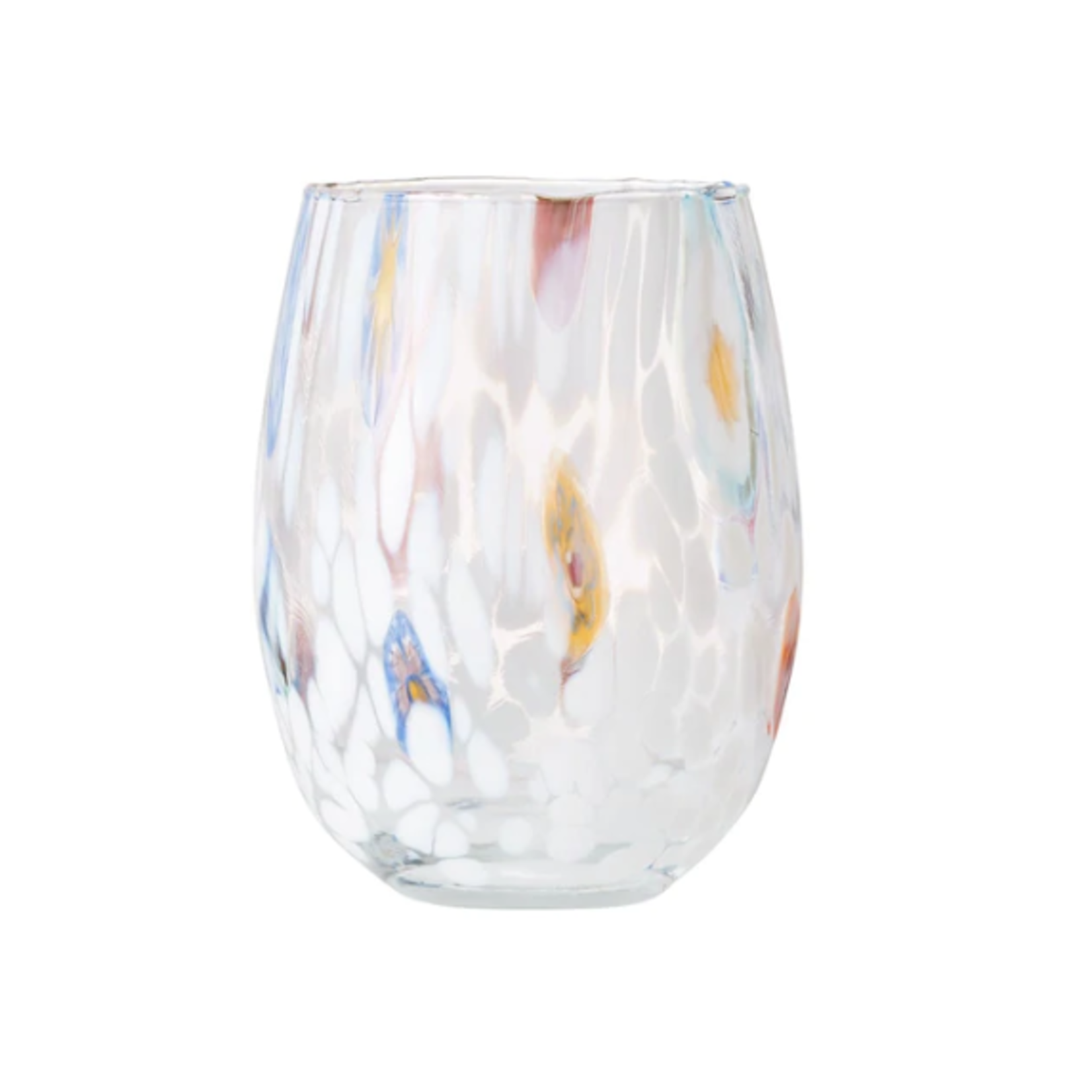 Kim Seybert Gala Glass Tumbler White