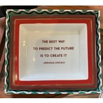 Two's Company Abraham Lincoln Wise Sayings Tray