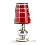 Tozai Grandeur Red Hurricanes with Mercury Glass Finish Base Large