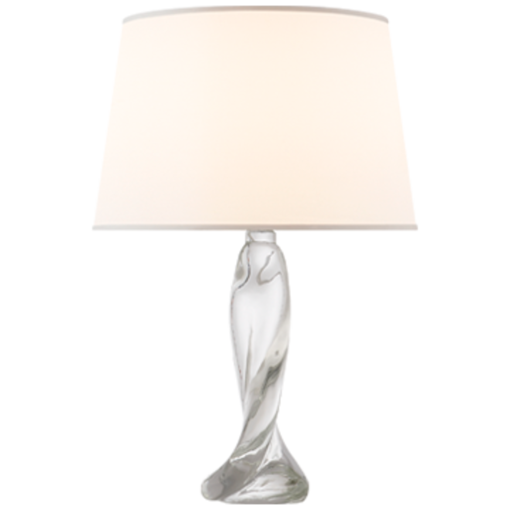 Visual Comfort Chloe Table Lamp - Clear Crystal w/ Silk Shade