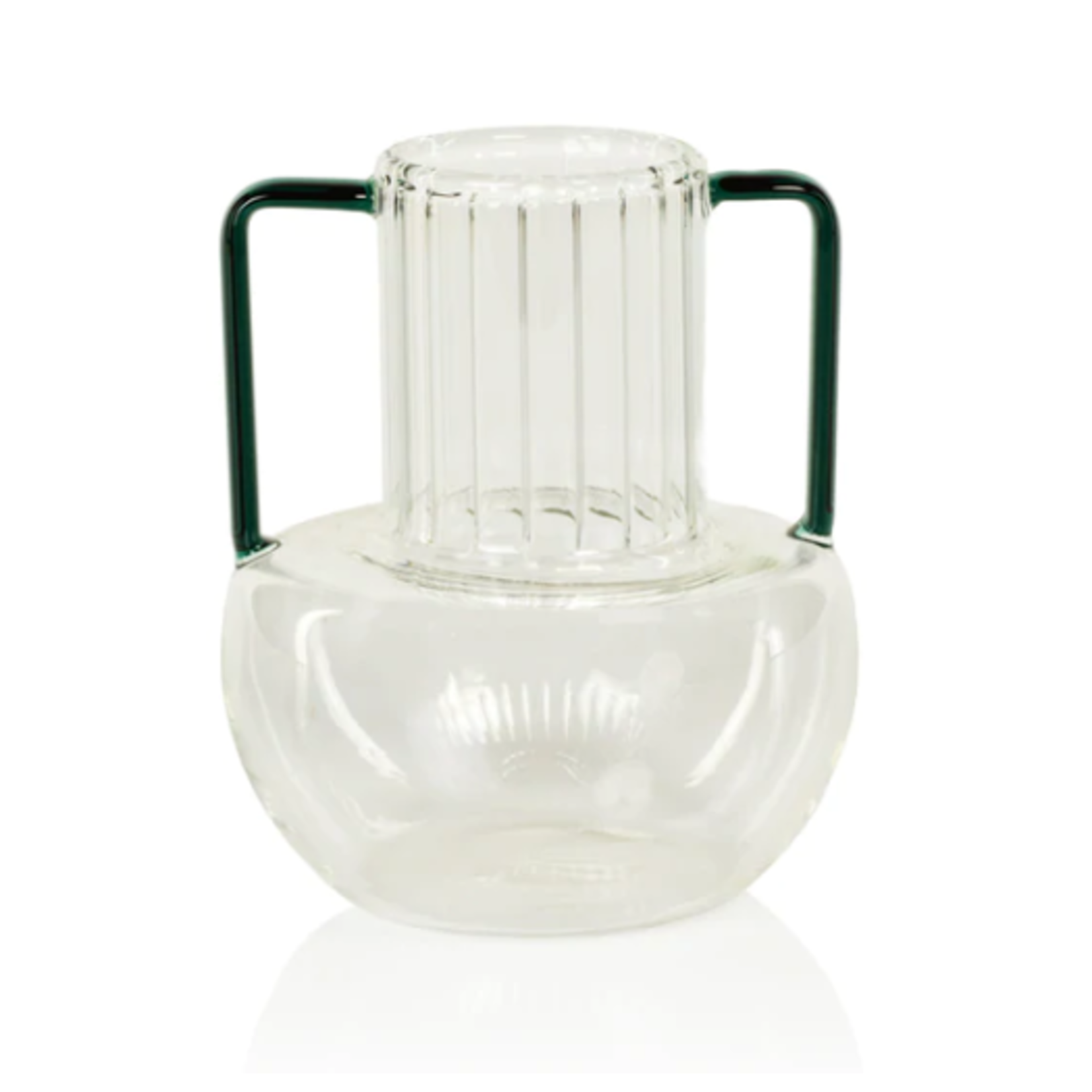 Zodax Vetro Optic Glass with Green Handles