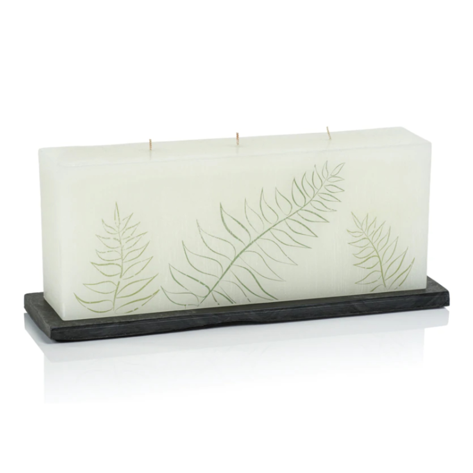 Zodax Fern Leaf Candle Three Wick