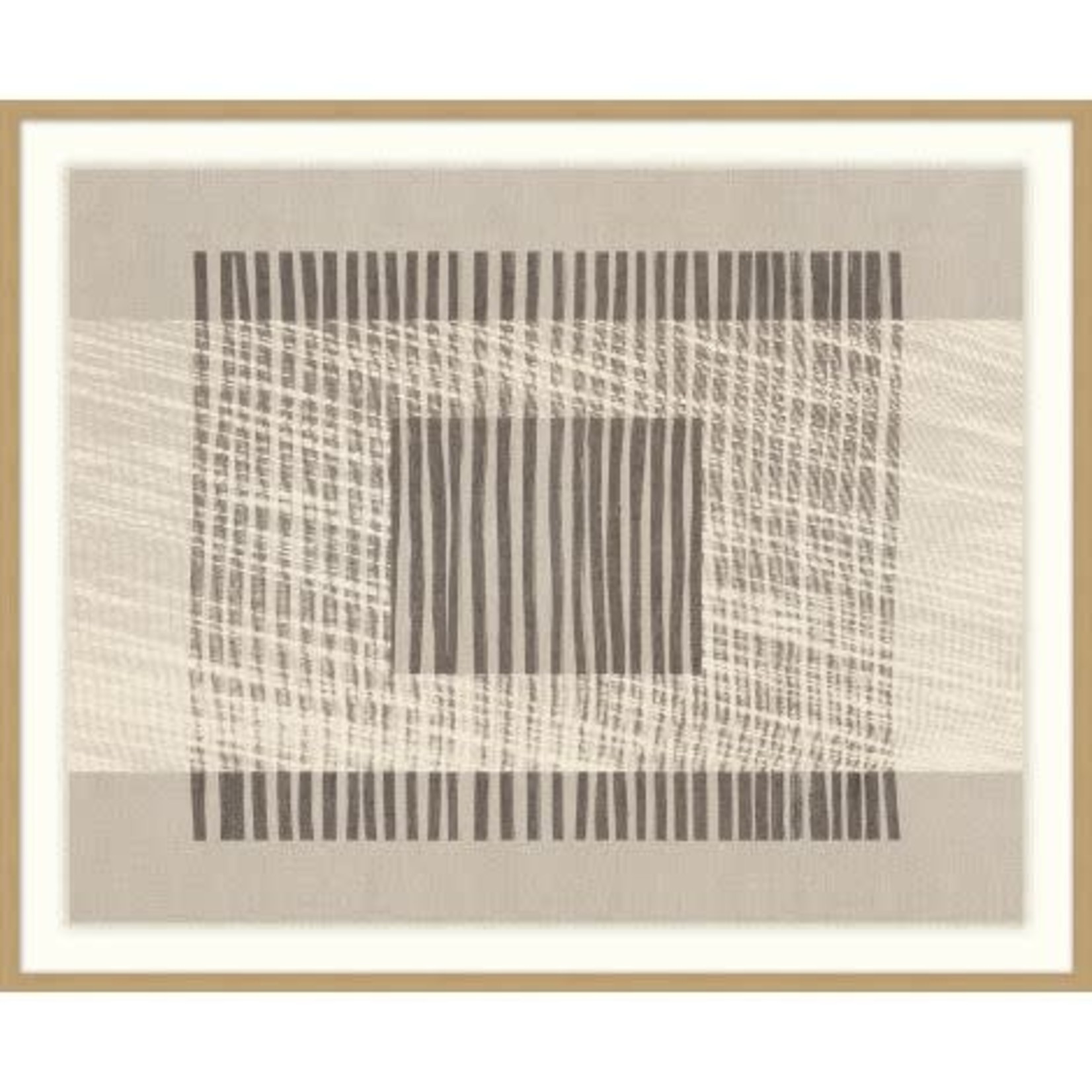 Wendover Art Group Bamboo Textile 2 Framed Artwork