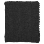 Darzzi LLC Hampton Throw Blanket Charcoal