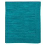 Darzzi LLC Daniel Knitted Throw Turquoise Petrol Blue