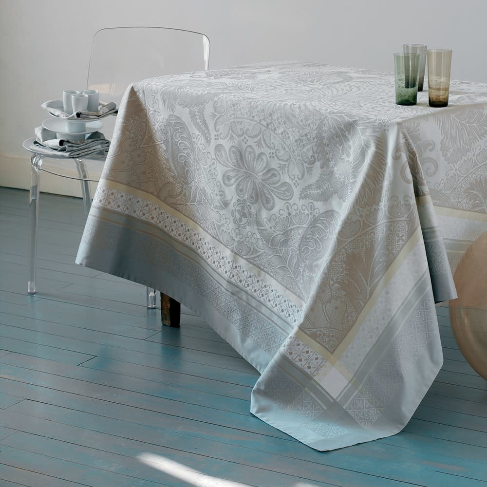 Garnier Thiebaut Isaphire Platine Tablecloth - Designer's Studio