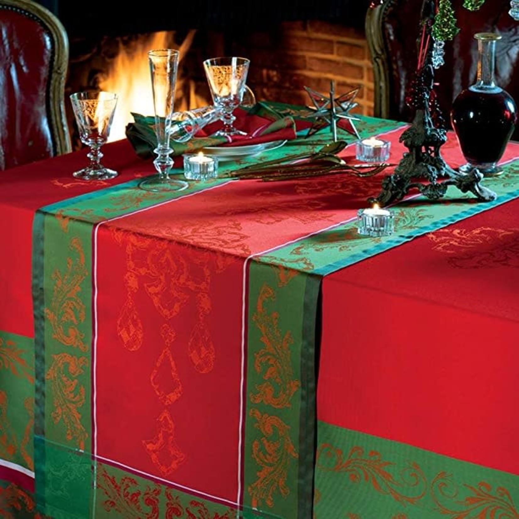 Garnier Thiebaut Noel Baroque Cotton Table Runner