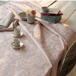 Garnier Thiebaut Mille Charmes Rose Fume Tablecloth