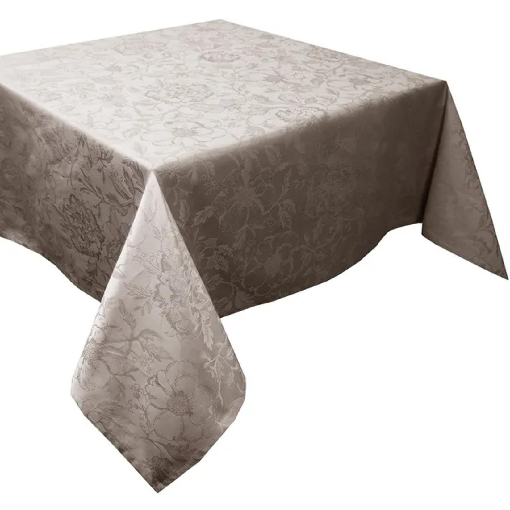 Garnier Thiebaut Mille Charmes Taupe Coated Tablecloth