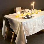 Garnier Thiebaut Mille Isaphire Uni Angelite CreamTablecloth 69x69