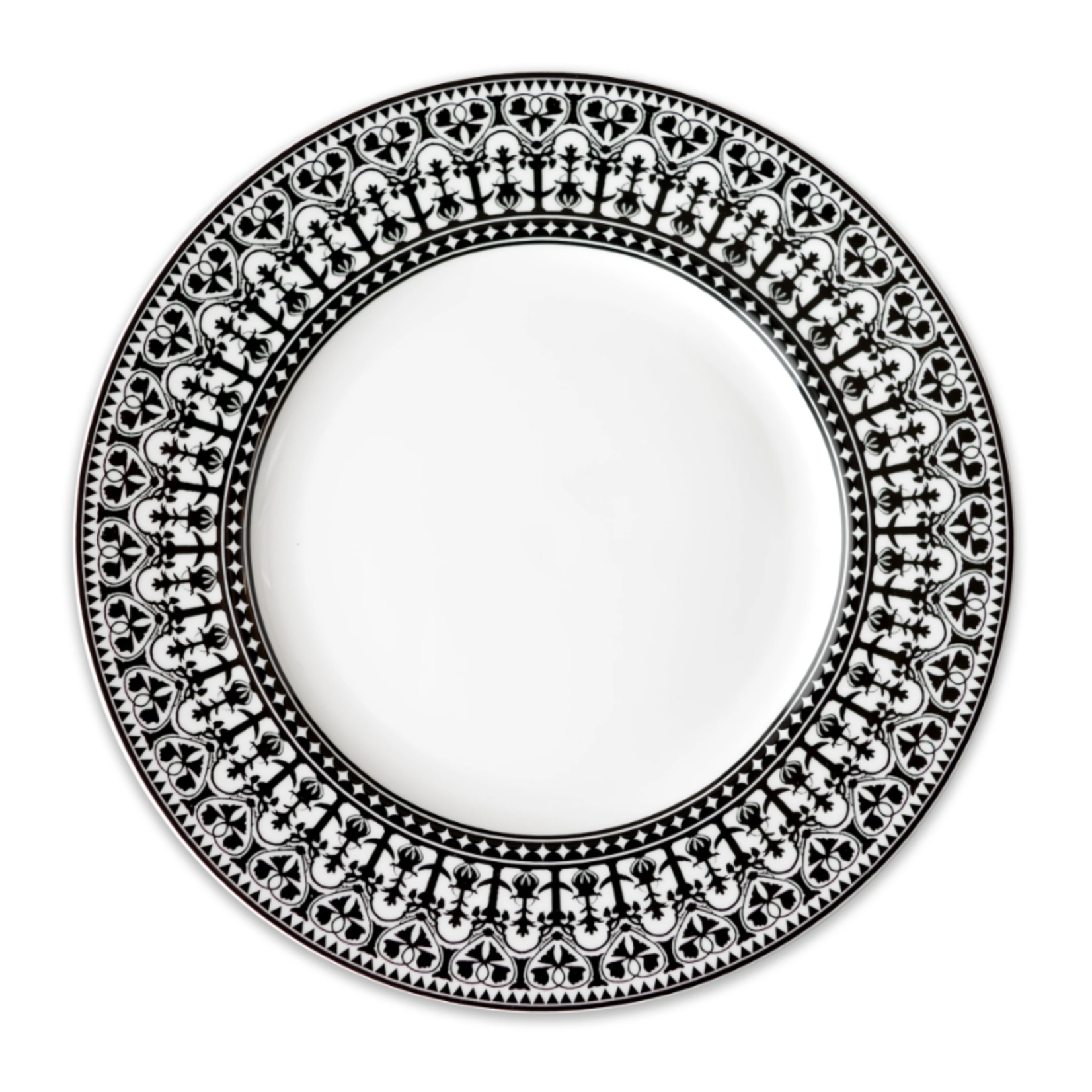 Caskata Casablanca Black Rimmed Dinner Plate