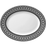 Caskata Casablanca Black Large Oval Rimmed Platter