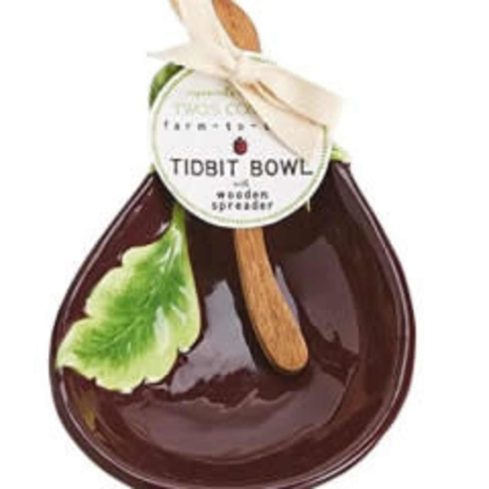 Two's Company Vegetable Tidbit Bowl with Spreader