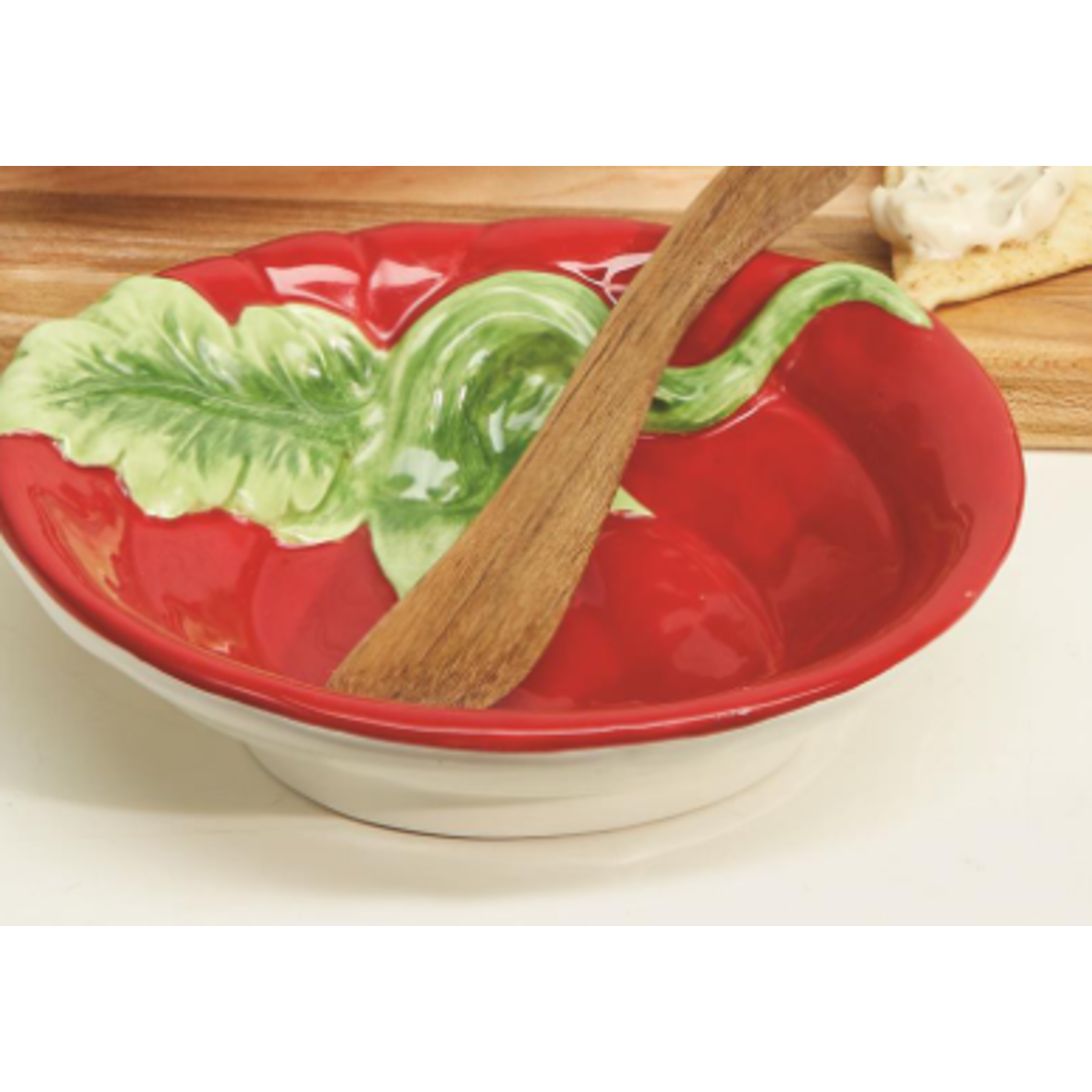 Two's Company Vegetable Tidbit Bowl with Spreader
