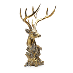 Two's Company Rustic Gold Deer Décor